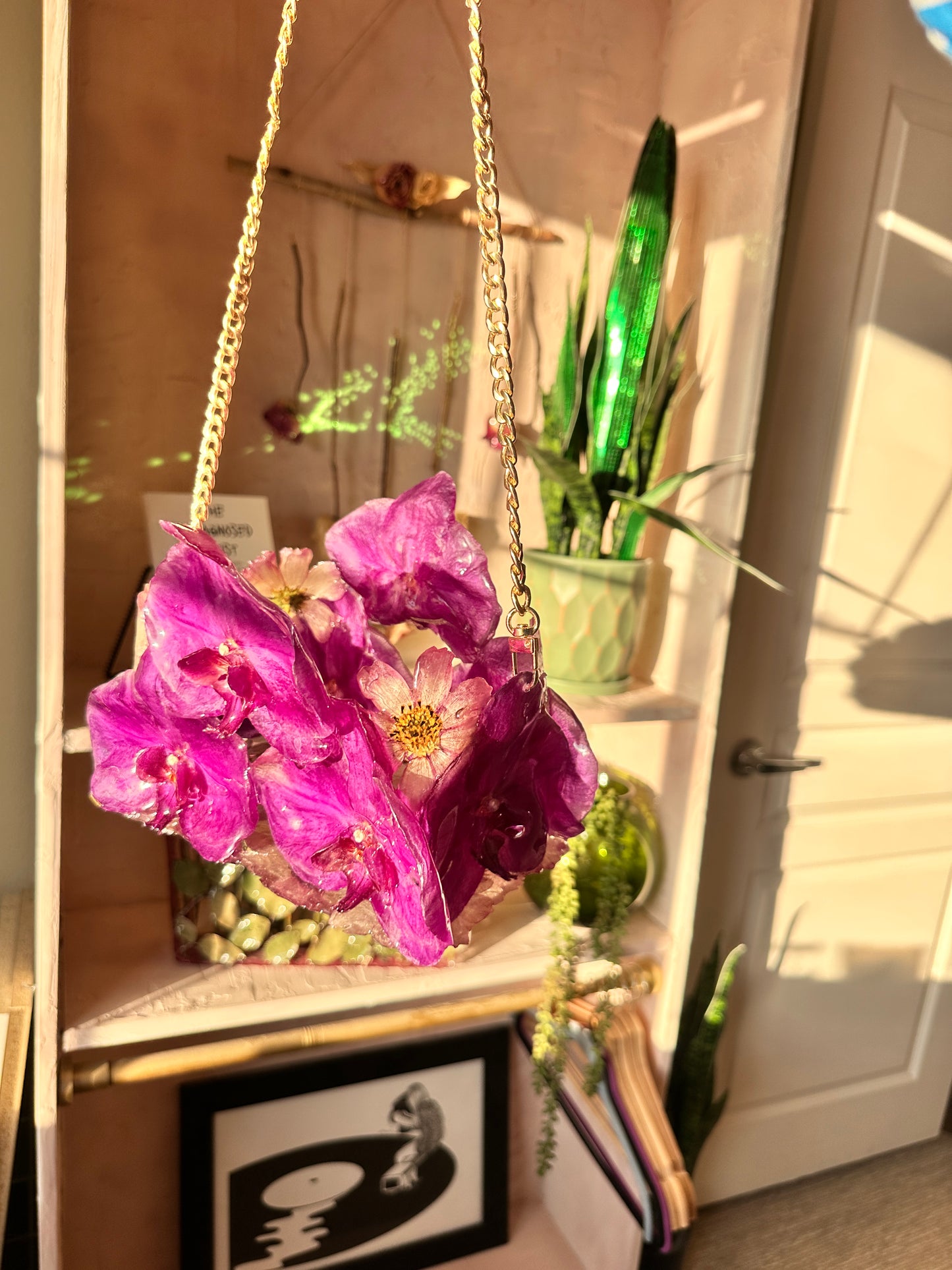 Purple Orchid Handbag
