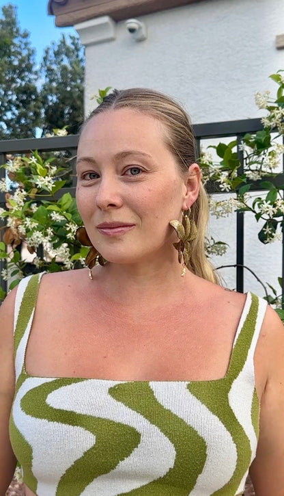 Gold Orchid Starfish Huggies