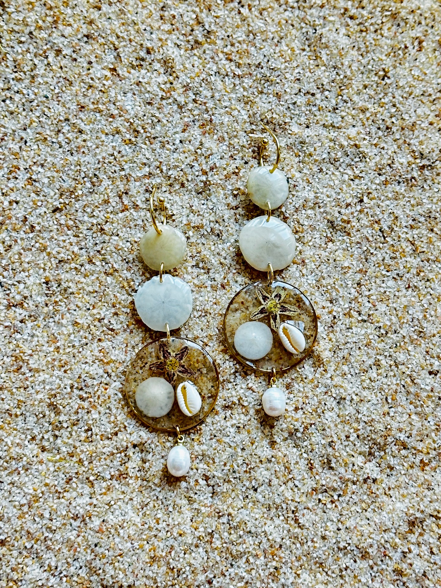 Sand Dollar Stack Earrings