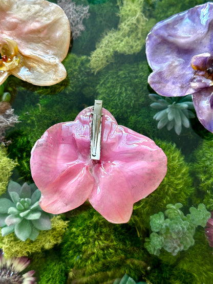 Large Orchid Clip