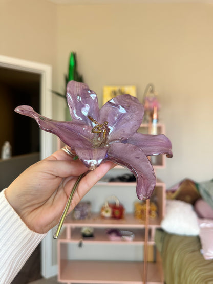 Stargazer Lily Hair Stick