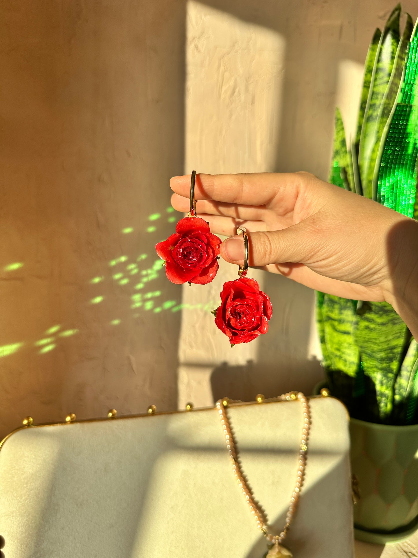 Red Rose Hoops