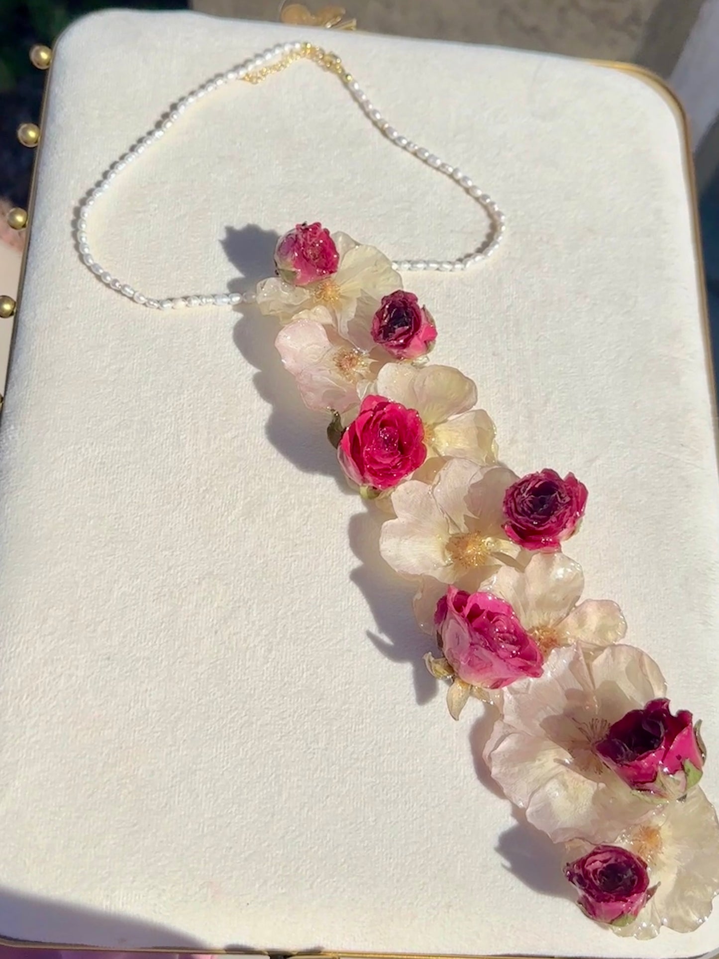 Ranunculus Red Rose Neck Tie