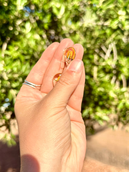 Yellow Rose Bud Studs