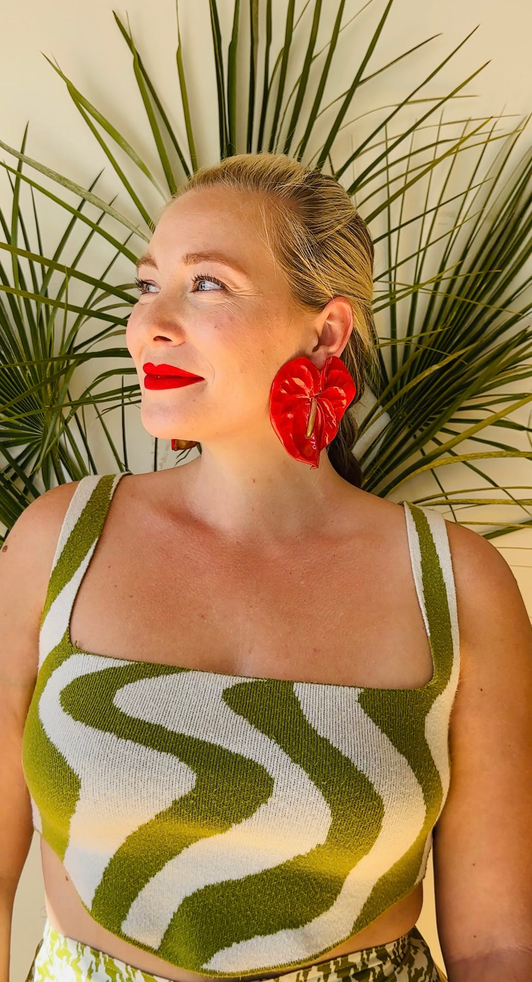 PRE ORDER Red Anthurium Earrings
