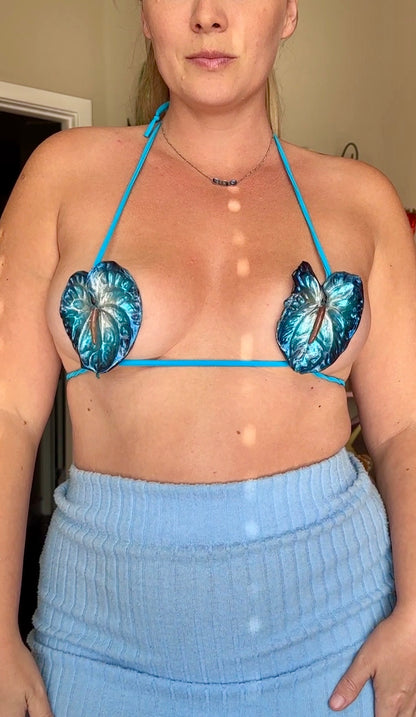 Blue Anthurium Bikini