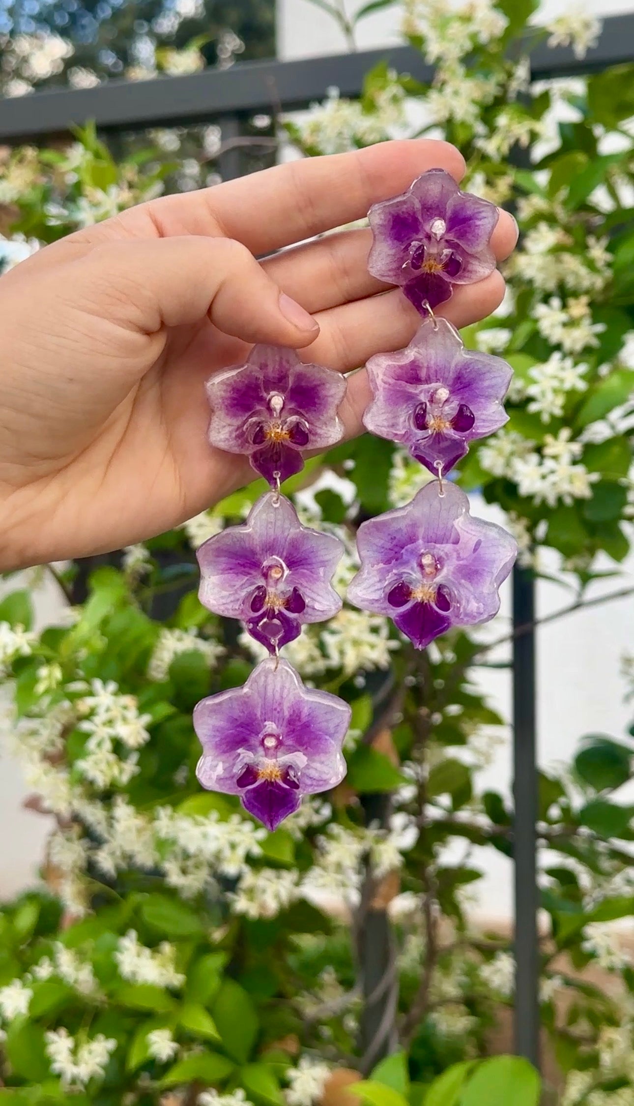 Triple Stack Purple Orchids