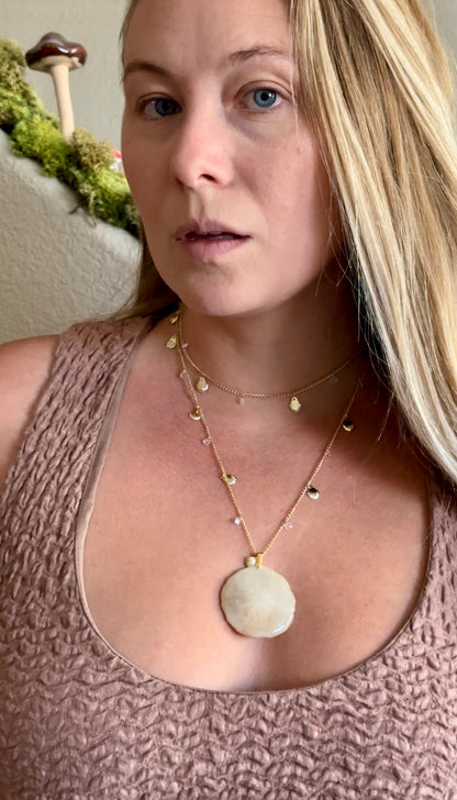 Sand Dollar Wrap Necklace