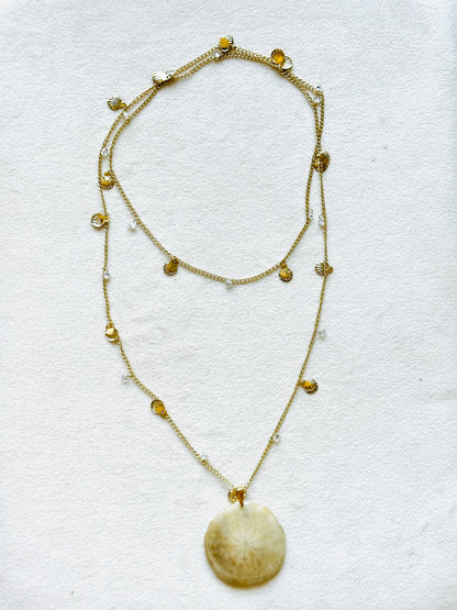 Sand Dollar Wrap Necklace