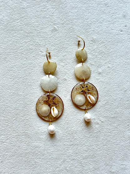 Sand Dollar Stack Earrings