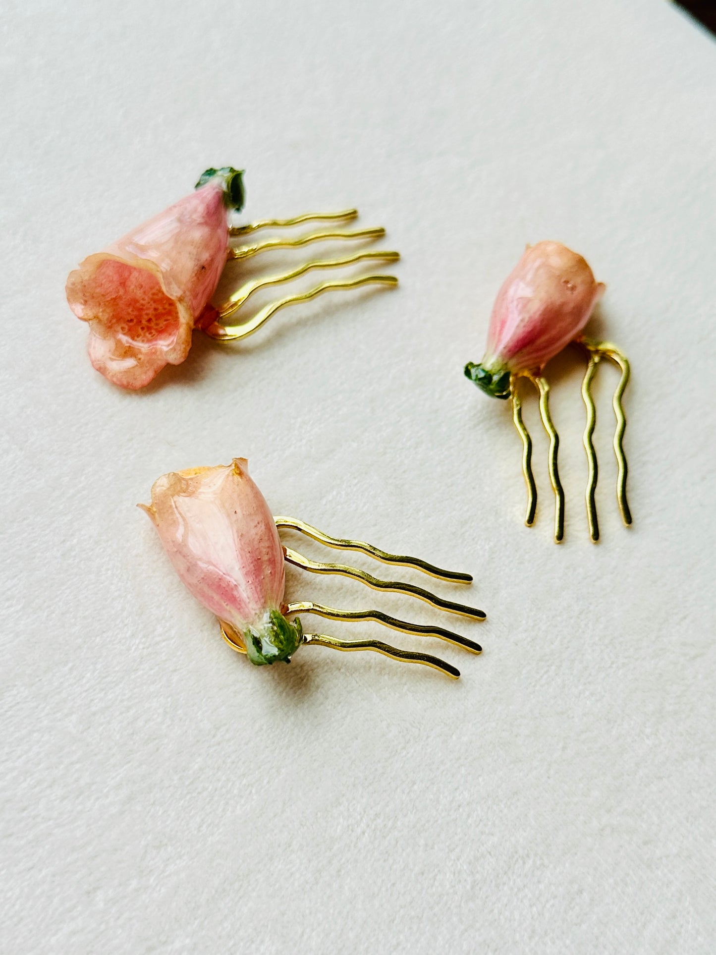 Orange Foxglove Hair Forks