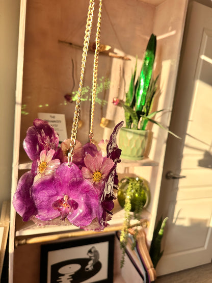 Purple Orchid Handbag