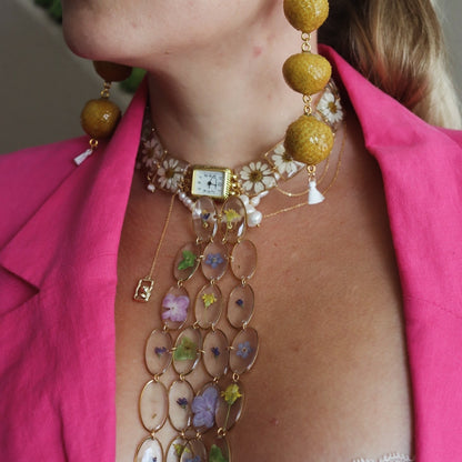 Wildflower Pearl Neck Tie