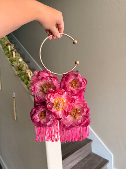 Peony Fringe Purse