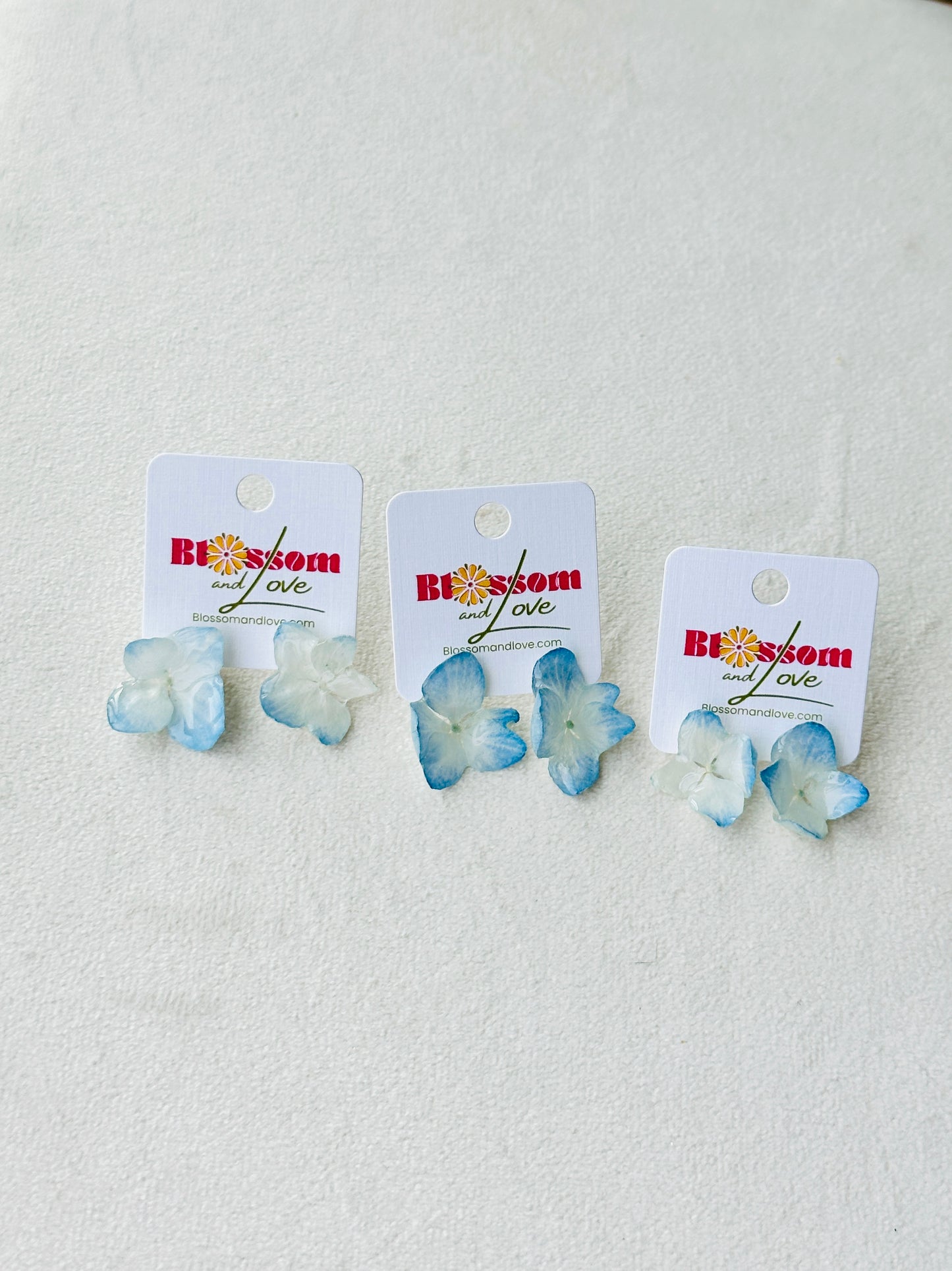 Hydrangea Stud Earrings