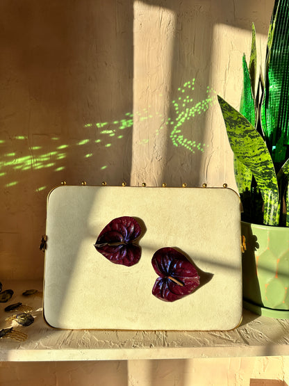 Plum Anthurium Earrings