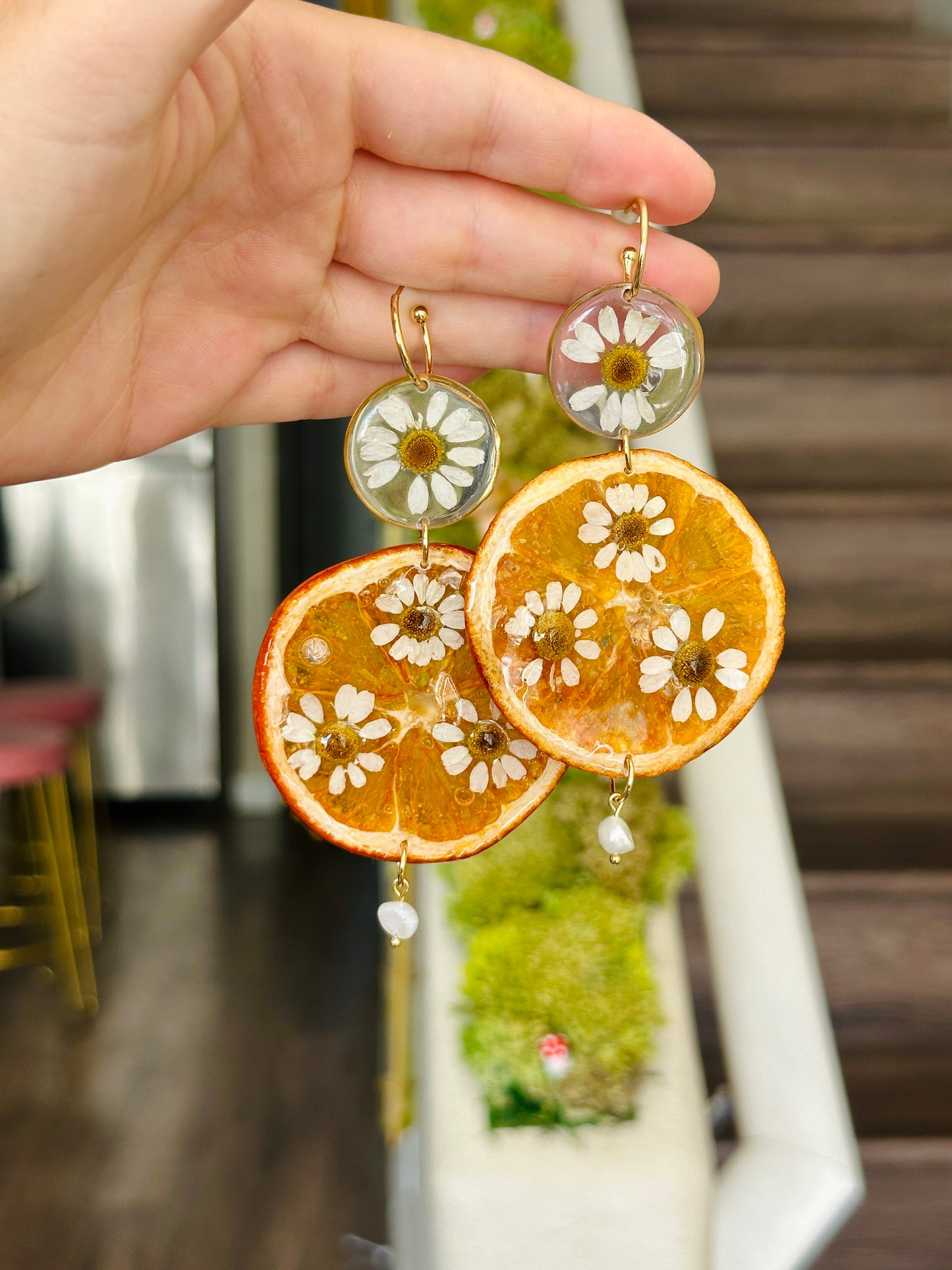 Chamomile Orange Dangles