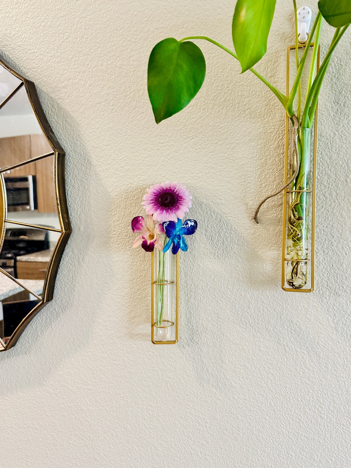 Indigo Dendrobium Orchid Hair Stick