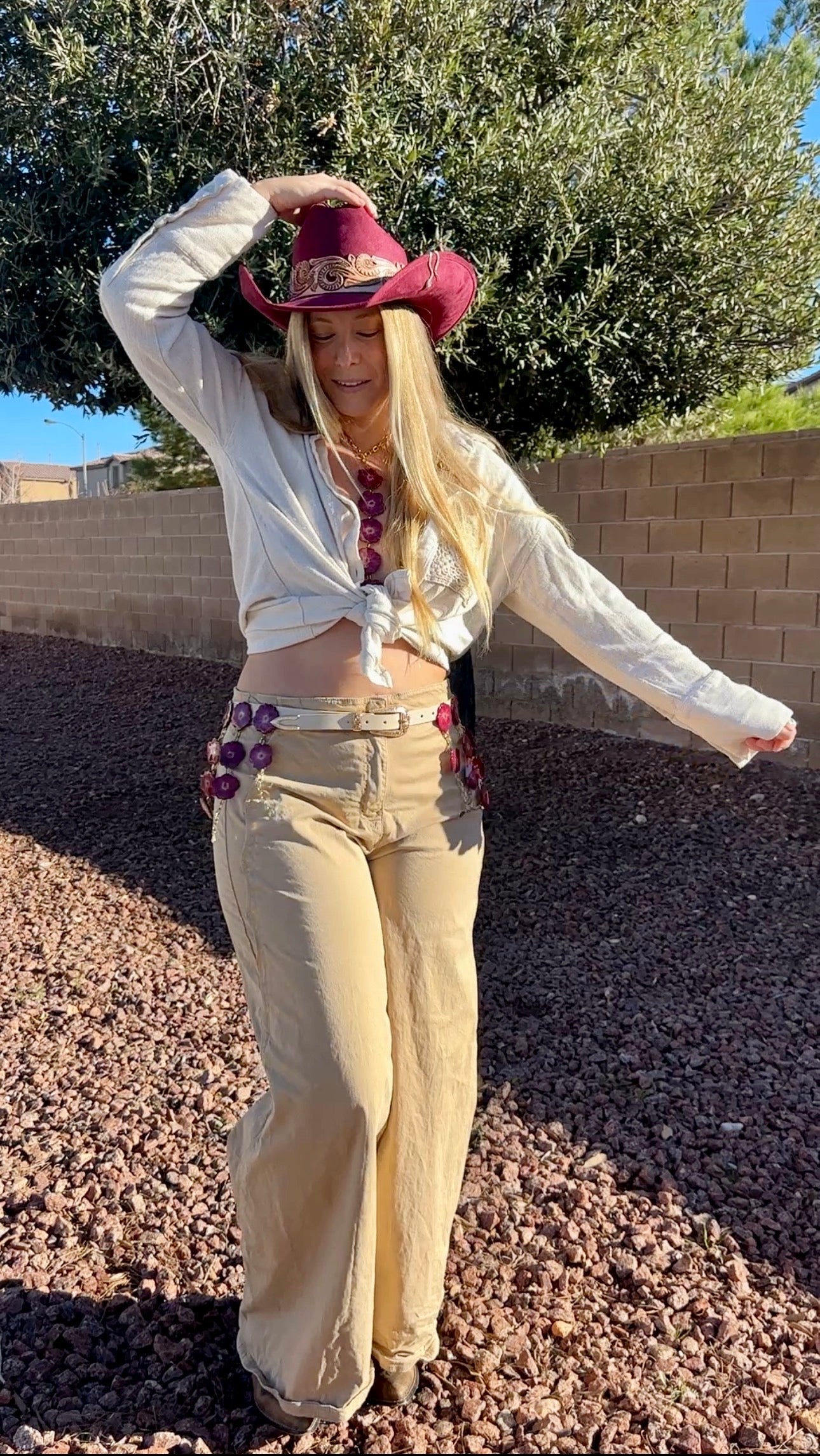 Red Rose Drop Necklace