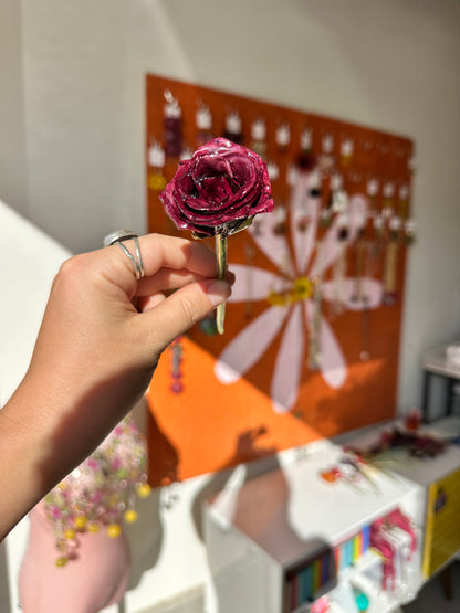 Mini Red Rose Hair Stick