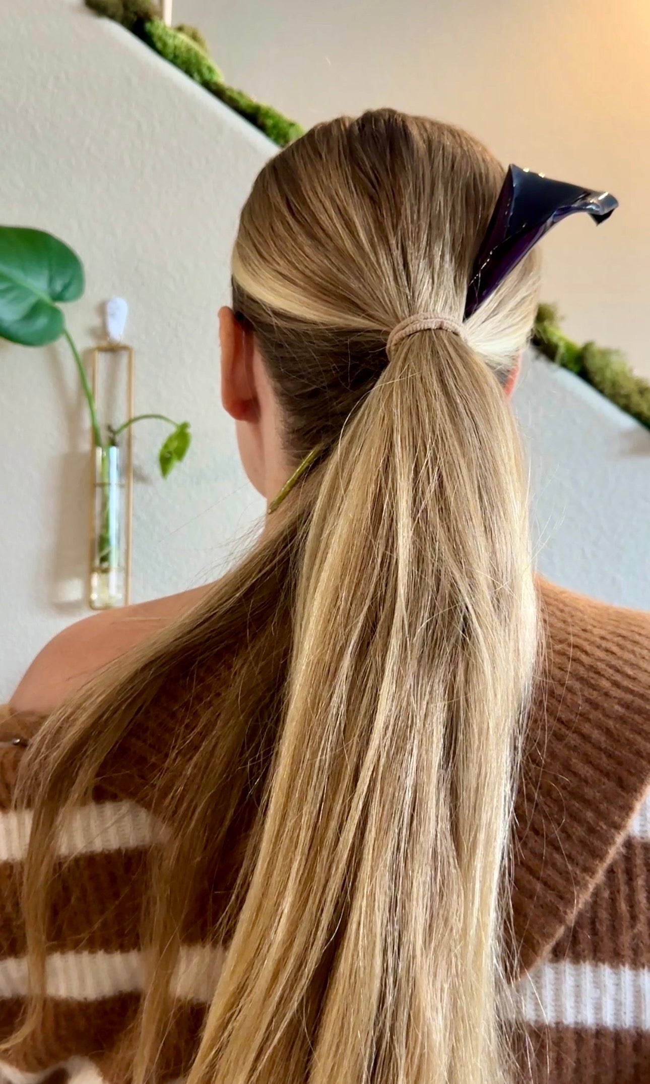 Black Calla Lily Hair Stick