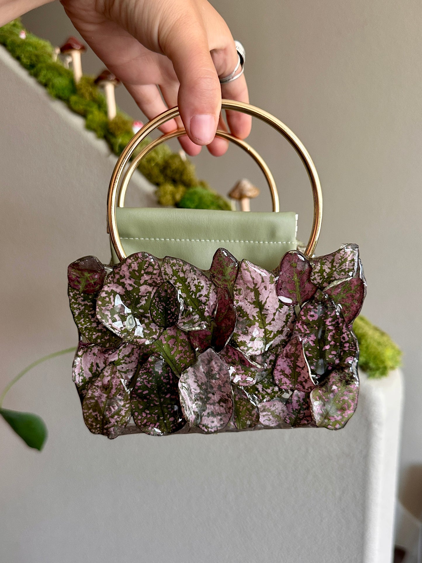 Polka Dot Plant Handbag