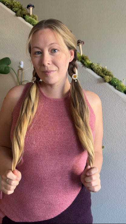 Daisy Pearl Braid Charm