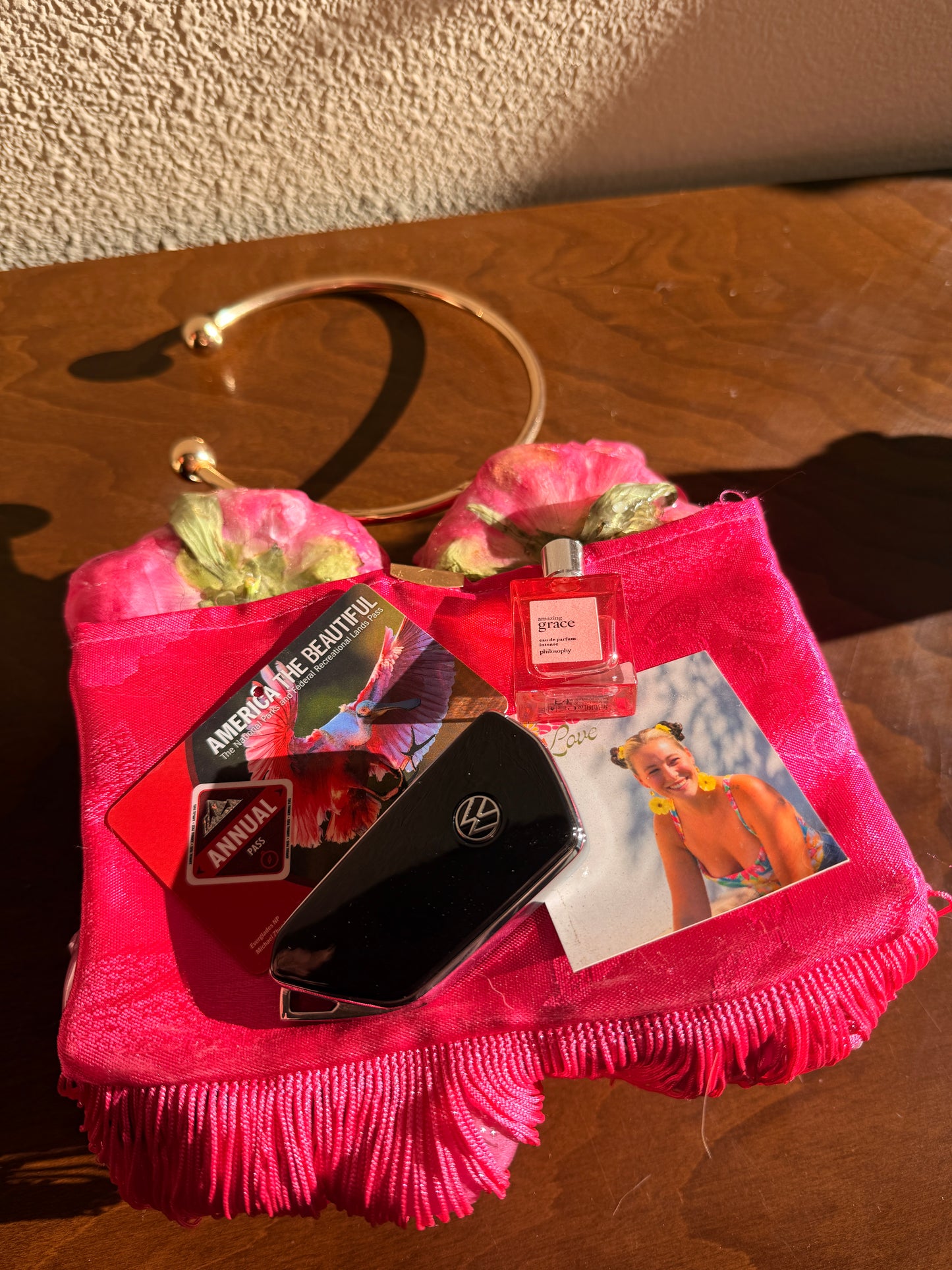 Peony Fringe Purse