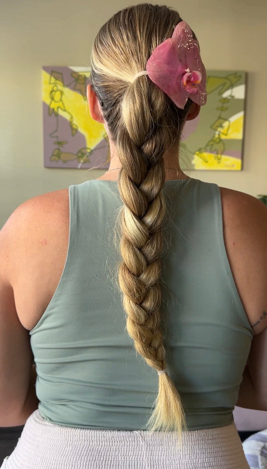 Large Orchid Clip