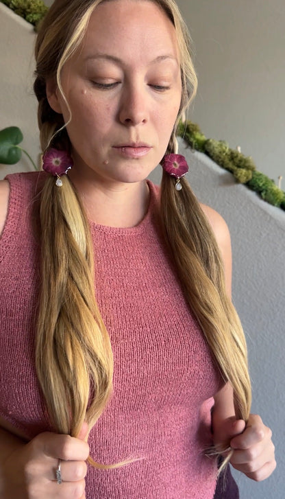 Moonstone Rose Braid Charm