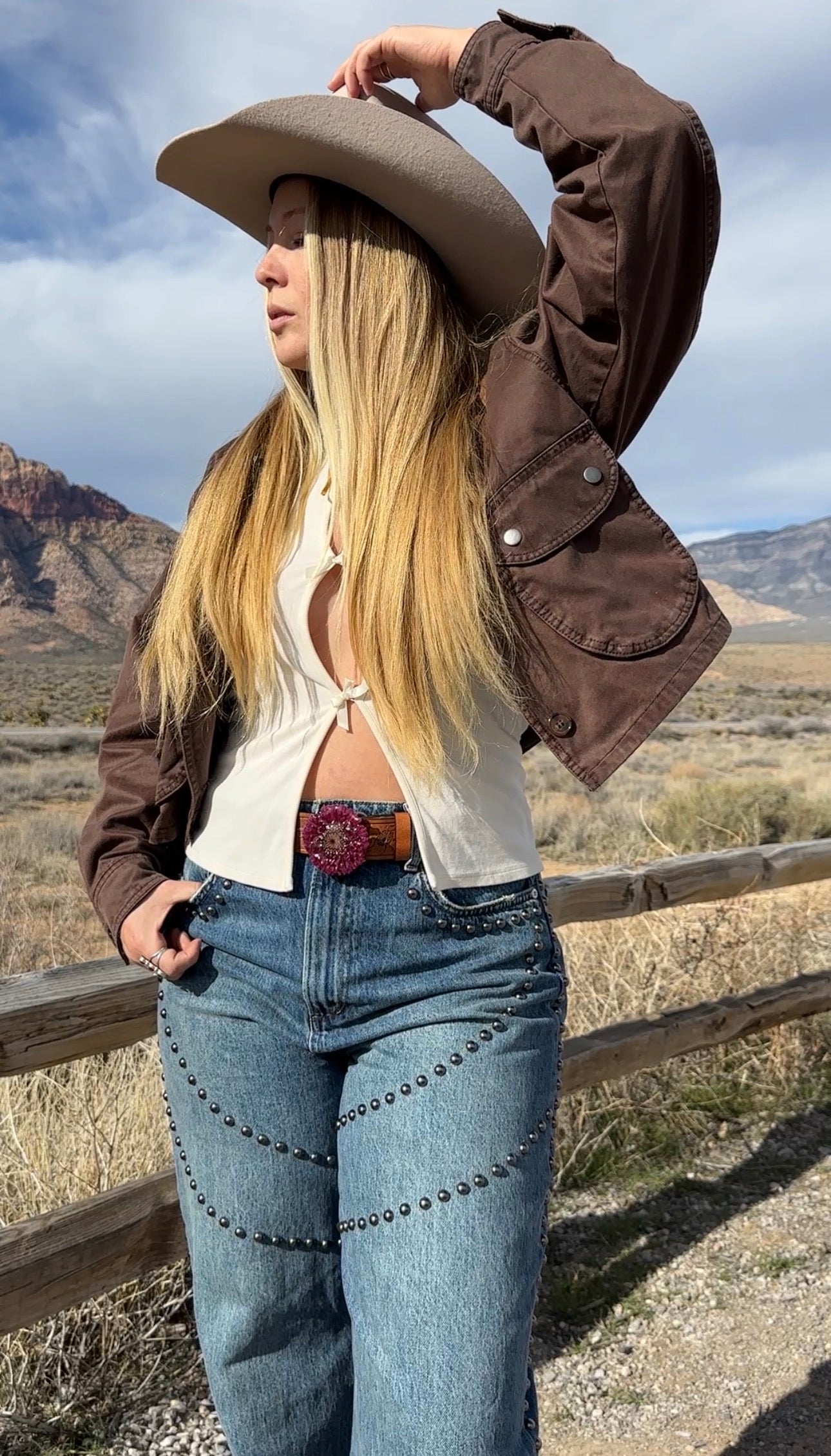 Small Burgundy Gerber Daisy Belt Buckle