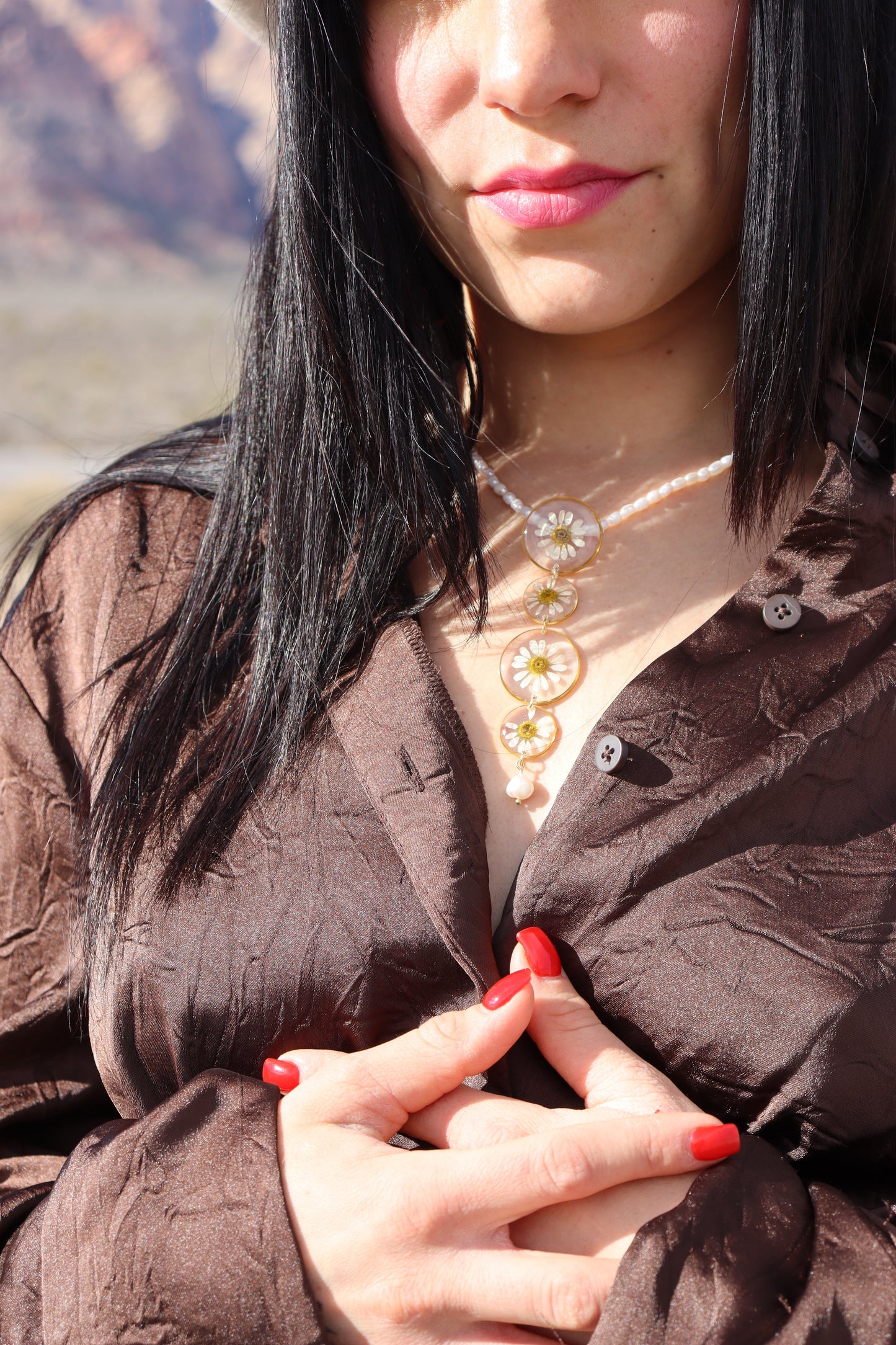 Chamomile Drop Necklace