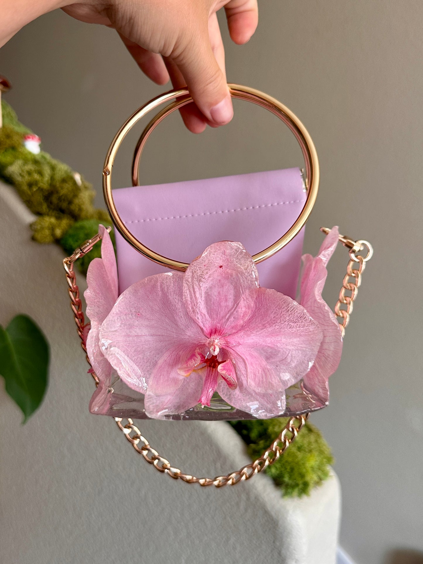 Pink Orchid Mini Purse
