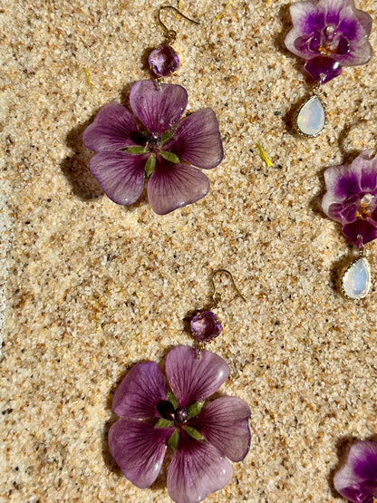 Lavender Globe Mallow Suncatchers