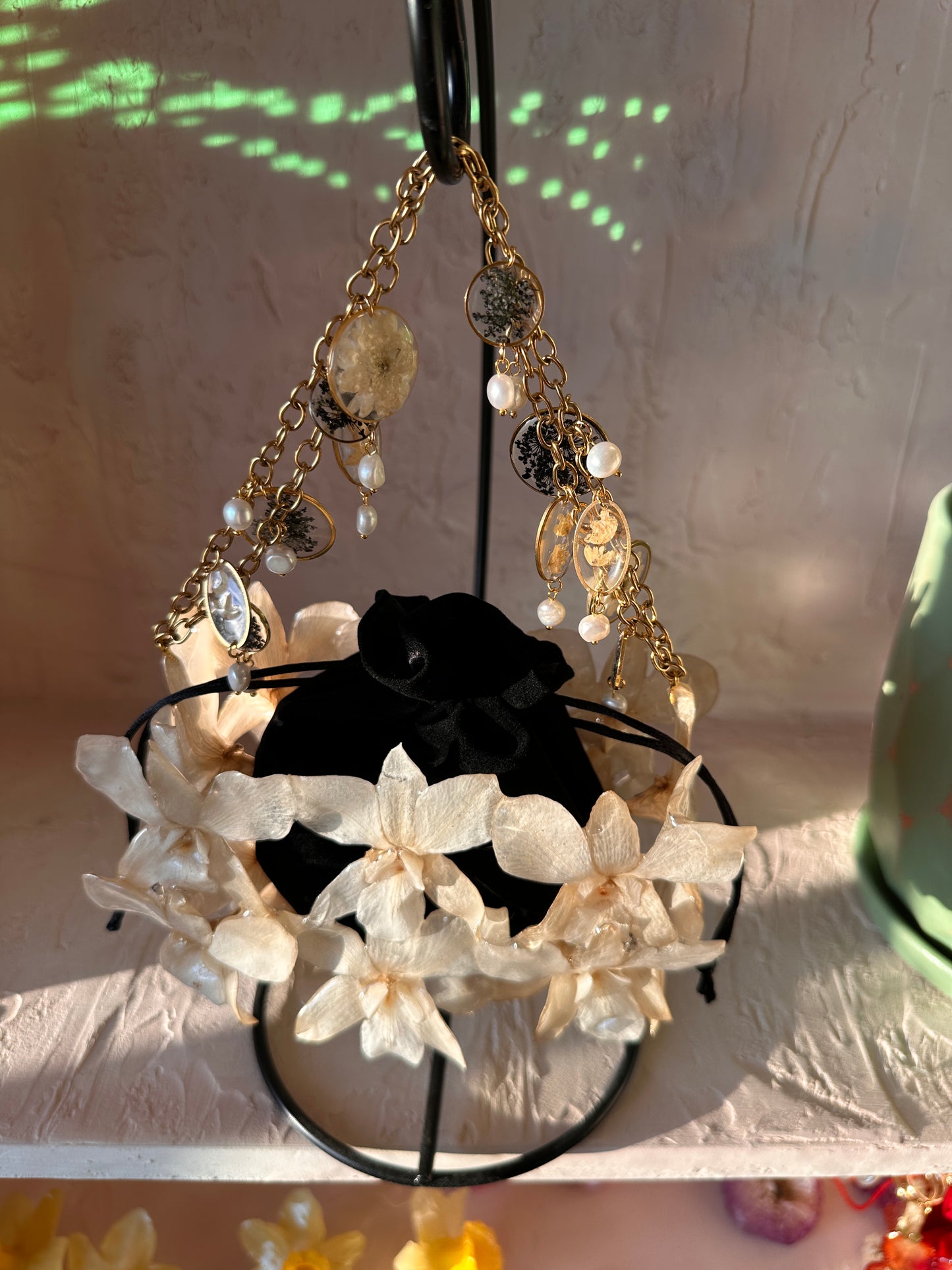 White Orchid Purse