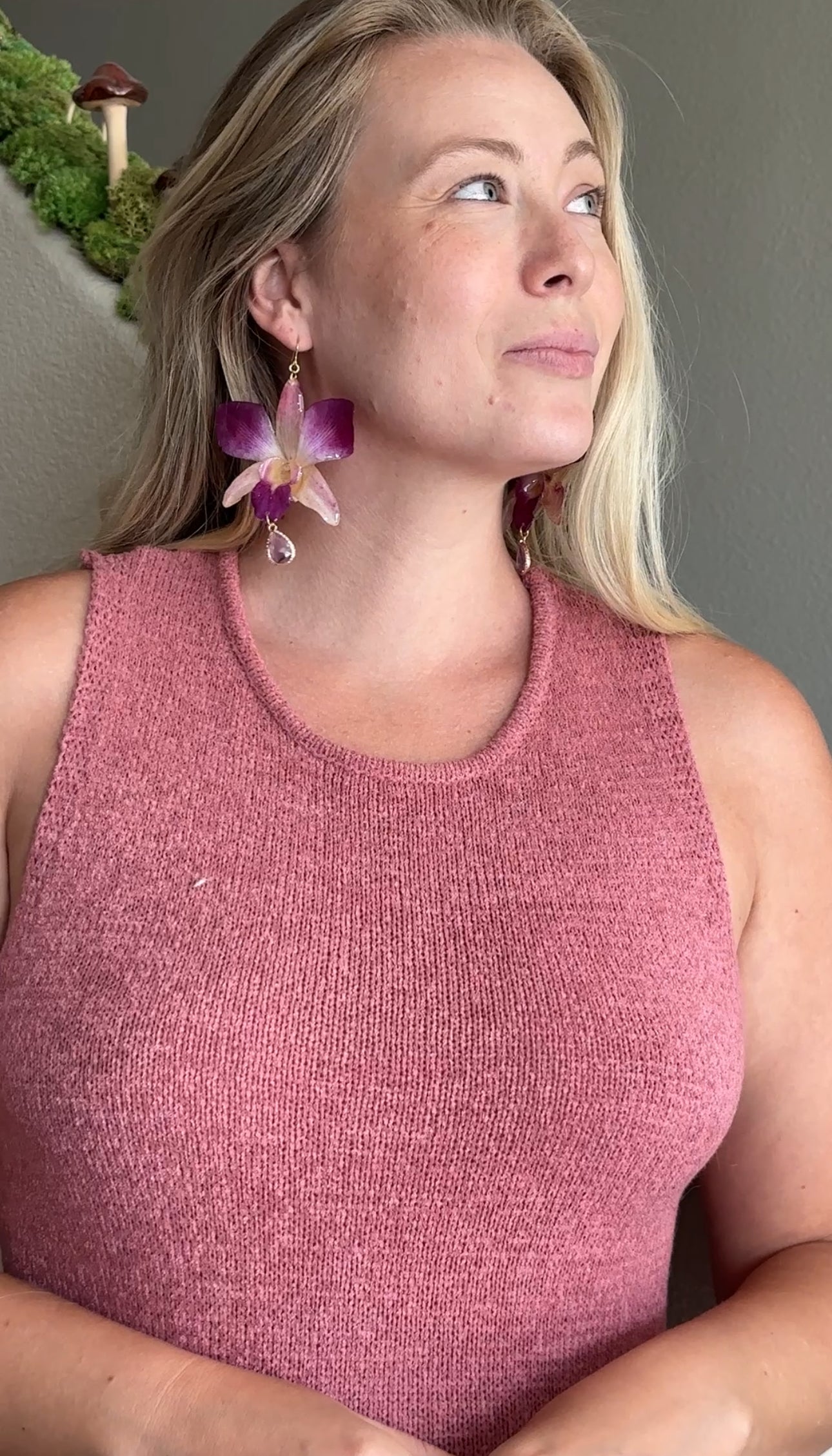 Short Dendrobium Orchid Dangles