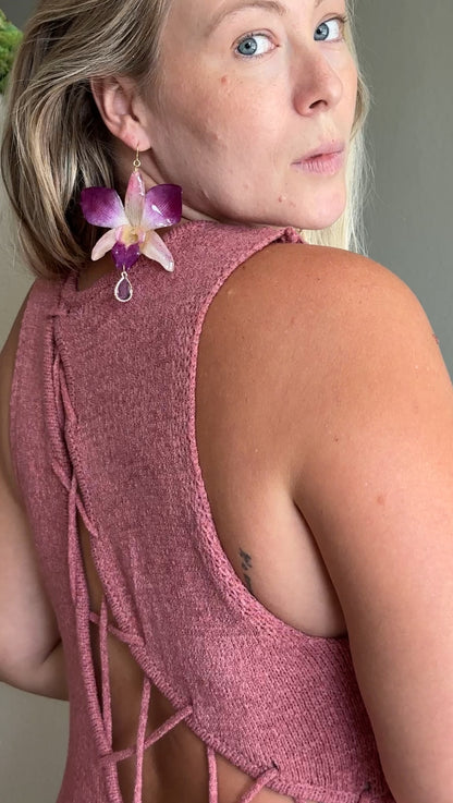 Short Dendrobium Orchid Dangles