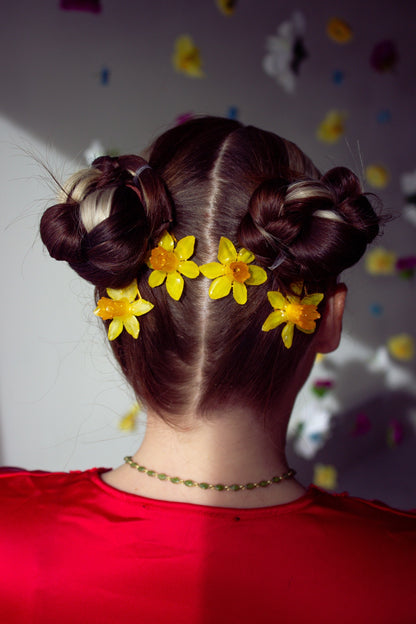 Daffodil Hair Pins